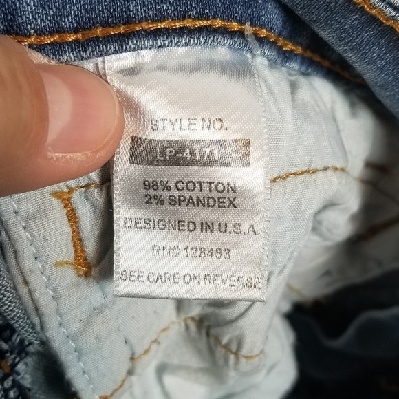 UNIQ jeans flare bell Hippie retro faded distressed - Picture 4 of 6